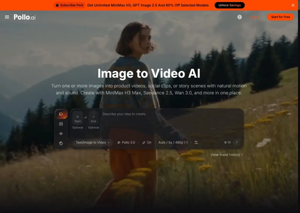 Pollo.ai homepage